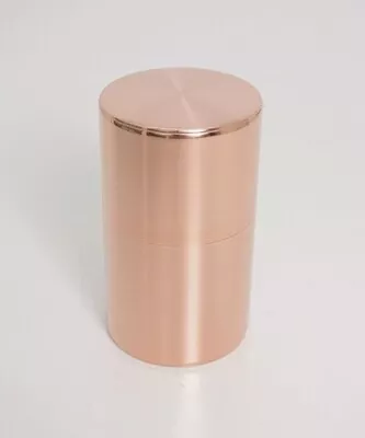 Kaikado Kyoto Caddy Canister Copper Long Tea 200g Airtight Japanese Handicraft • £217.32