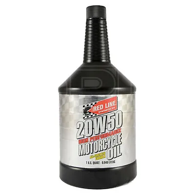 Red Line 20W-50 20W50 Motorcycle Oil 20W-50 20W50 Ester Based 1 US Quart 0.946L • £23.95