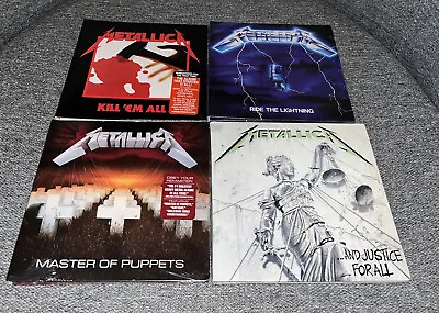 Metallica 4 CD Lot Kill’em All Ride The Lightning Master Of Puppets Justice • $39