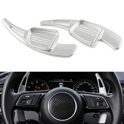 Steering Wheel Shift Paddle Shifter For Audi A3 A4L A5 A6L S3/4 Q2 Q5L Q7 Silver • $42.31