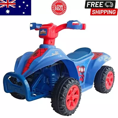 Spider-Man 6V Motorised Kids Quad Bike Ride On Electric Rechargeable Battery NEW • $134.95