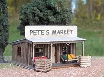 Osborn Pete's Produce Stand (wooden Kit) - N Scale Model Railroad Building Kit • $13.83