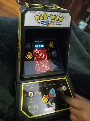 Vintage 1981 Coleco Midway Pac Man Table Top Mini Video Arcade Game Tested Works • $75