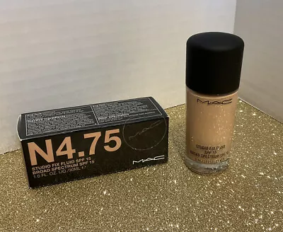 MAC Studio Fix Fluid SPF 15 Foundation ~ N4.75 ~ Full Size [New In Box] • $21