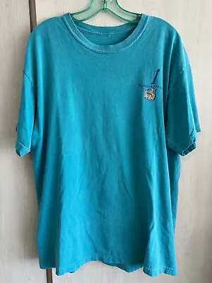 Vintage Margaritaville Mens Teal Graphic Print S/S T Shirt X-Large XL Cotton • $14.81