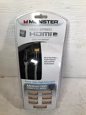 New Monster 8’ High Speed HDMI Cable With Ethernet High Definition Multimedia • $9.99