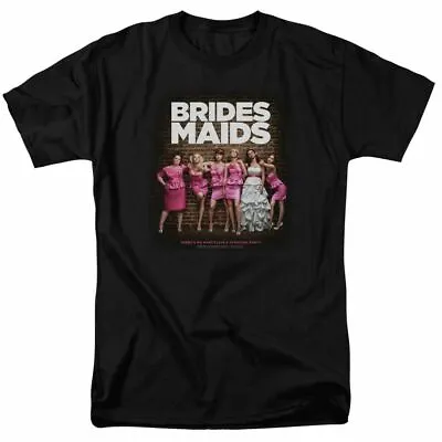 Bridesmaids Maids Poster T Shirt Mens Licensed Wedding Movie Tee Black • $17.49