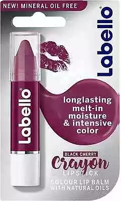 LABELLO Lipstick Crayon Color Lip Balm Black Cherry 3g FREE SHIPPING WORLD WIDE • $18.49