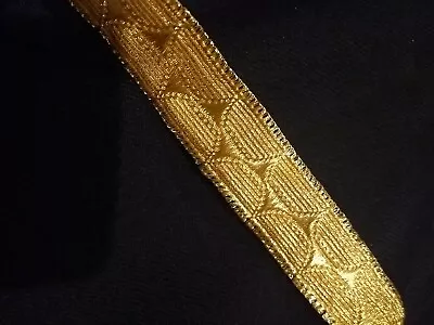 2m Austrian Or French Army Napoleonic WW1 Hussar Gold -tone Braid Lace 25mm • £8.99