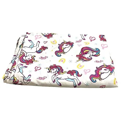 My Little Pony JoJo Siwa Unicorn Twin Flat Sheet Rainbow Hearts 66  X 96  • $16.89