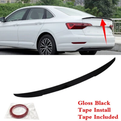 $64.32 • Buy Fit For VW Jetta MK7 Sedan Black Rear Trunk Lip Spoiler Wing Blade Style