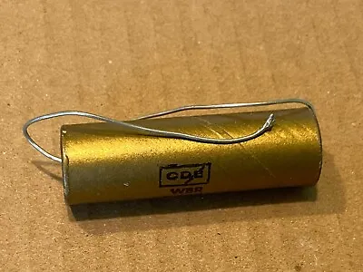 NOS Vintage Cornell Dubilier 8 Uf 600v Axial Capacitor TESTED GOOD Gold Label • $30