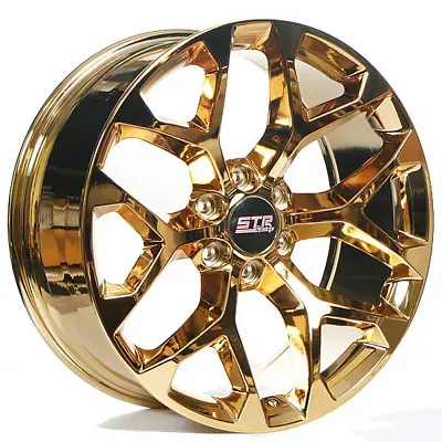 $2149 • Buy 24  Str Wheels 701 Candy Gold Snowflake Replica Rims (p01)