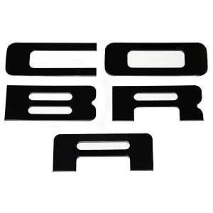 GLOSS BLACK 2003-04 Mustang Cobra Stainless Steel Bumper Inserts FREE SHIPPING • $34.99
