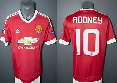 $54.99 • Buy Manchester United Rooney Jersey 2015/16 UEFA Champions League Shirt Men Size M