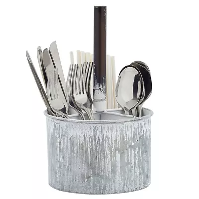 Kitchen Utensil Holder For Countertop 4 Compartments Organizer Caddy 6x11” • $20.89