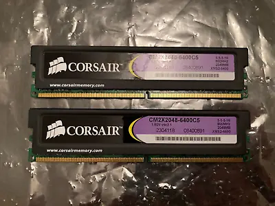 Corsair XMS2 DDR2 4GB Memory 2x 2GB PC2-6400 • £15.95