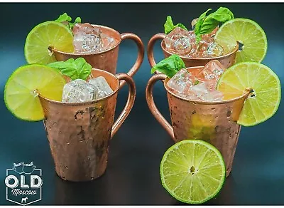 1 Pure Copper Old Moscow Mug/Cup 12 Oz+1 FREE Copper Straw.Copper Cup Copper Mug • $8.88