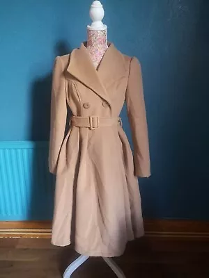 £55 • Buy 1950's Women's Winter Swing Coat - Hearts And Roses London