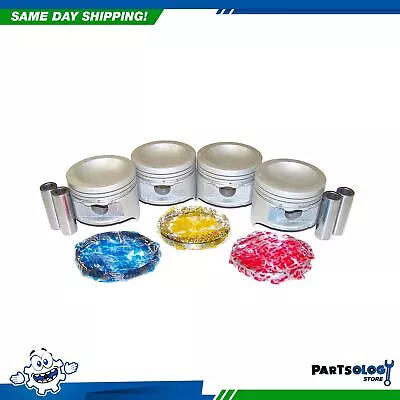 DNJ PRK450 Piston And Ring Kit For 89-94 Mazda B2600 MPV 2.6L L4 SOHC 12V • $96.04