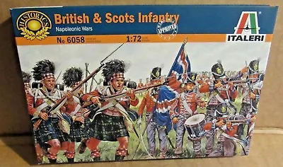 Italeri British And Scots Infantry Napoleonic Wars 1:72 Scale Model Soldiers   • £10