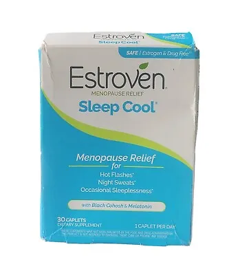 Estroven Menopause Relief Sleep Cool Dietary Supplement 30 Caplets Exp 08/24 • $13.99