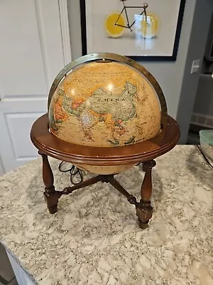 Vintage Replogle 12 Inch Diameter World Premier Series Light Up Globe On Stand • $140