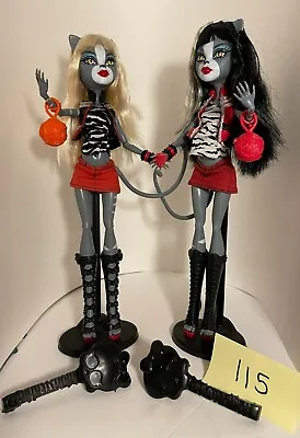 Mattel - Monster High Werecat Twins Sisters - Meowlody And Pursephone • $125