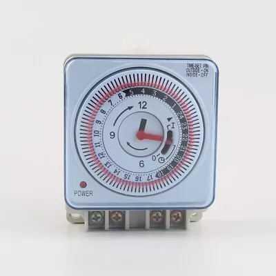 Teams 24 Hour Mechanical Immersion Heater Time Switch Socket Box Timer 16A • £11.99