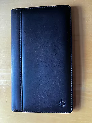 Vintage Franklin Covey Black Leather Business ID Credit 72 Card Holder Case 8x5  • $15