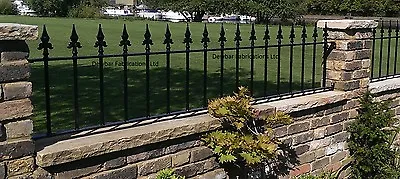 £23.48 • Buy Wrought Iron Metal Garden Railing Fence Panel - Any Size Quoted - Made To Order