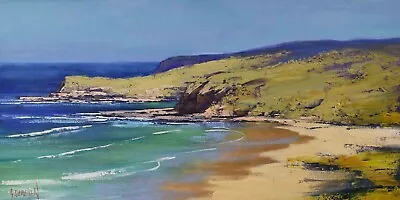 Oil Painting Original Seascape Canvas Art  Ocean Beach Painting OIL Sea Gercken • $390