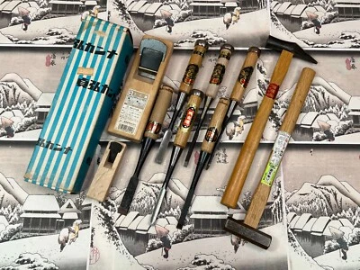 £49.16 • Buy Japanese Vintage Carpenter Tool Set Chisel Hand Plane Hammer Etc /e70