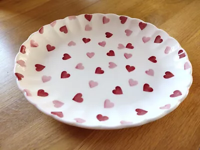 £29.99 • Buy NEW Emma Bridgewater PINK HEARTS Small Fluted Oval Platter  **P&P Offer**