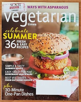 VEGETARIAN TIMES June 2016 -- Summer Soups Snack Bars Asparagus Veg Dishes • $4