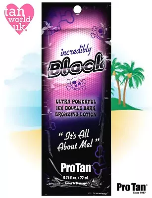£2.75 • Buy PRO TAN INCREDIBLY BLACK SUNBED BRONZING TANNING ACCELERATOR LOTION - 22ml 