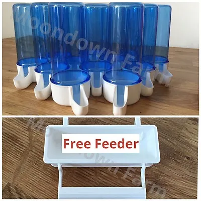 £14.99 • Buy 20 X 110cc Cage Bird Water Drinker / Feeder For Finch, Canary, Budgie Aviary