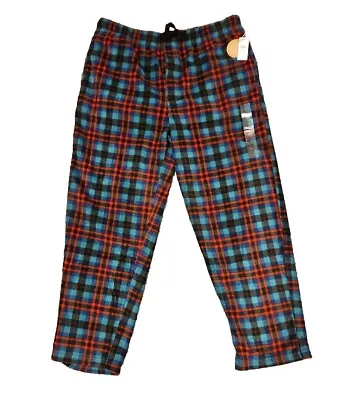 Dip Pajama Pants Mens Size L Large Red Green Plaid Drawstring Holiday Christmas • $7.12