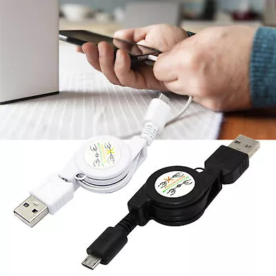 Retractable Micro USB A To USB 2.0 B Male Cable Sync Data Charger For Android 54 • $8.12