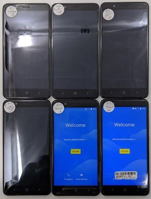 $89.99 • Buy Parts And Repair ZTE Blade Z Max Z982 32GB MetroPCS Check IMEI Lot Of 6
