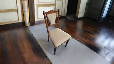 🌟Beautiful Edwardian Chair Damaged/Repaired Seat Height 45cm 🌟 • £89.99