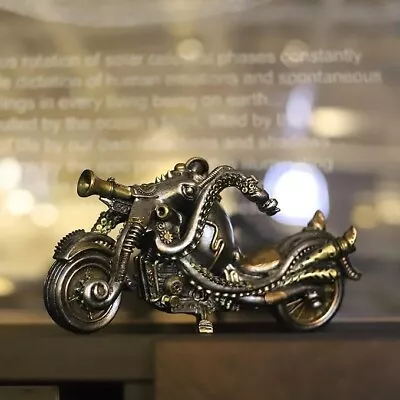 Steampunk Octopus Motorcycle Hand Painted Fantasy Sculpture Resin Figurine 12 L • $95