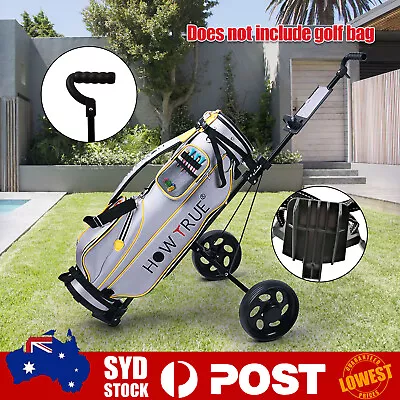 Foldable Golf Buggy Trolley Cart Push Pull 2 Wheels Aluminum Cart AU Stock • $79.89