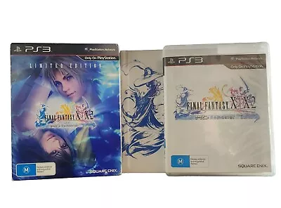 PS3 Playstation Final Fantasy X/X2 Limited Ed HD Remaster Game Art Book NO DISC • $25