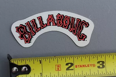 Billabong Surfboards Clear Neon Orange Small OG 80's B8 Vintage Surfing STICKER • $15