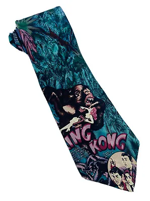 *VINTAGE* King Kong 1992 RKO American Film Classics 100% Silk Tie; Made In USA • $17