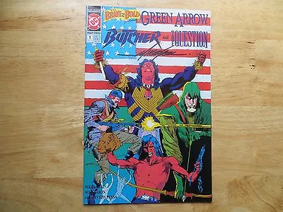 1991 Vintage Dc Comics Brave & The Bold # 1 Green Arrow Signed Mike Grell Poa • $19.99