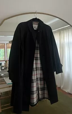 Vintage Burberry Trench / Overcoat (Black) • $150