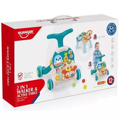 £12 • Buy Huanger Baby Walker 2 In 1 Activity Table, Green Color