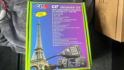 £75 • Buy CRT Micron UV HAM Radio VHF/UHF Dual Band 2m 70cm 25W Plus  Programing  Cable